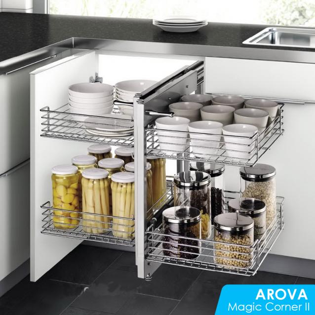 Read Article: How To Maximise Kitchen Space Utilisation - Part 1. Corner Cabinet / Magic Corner II