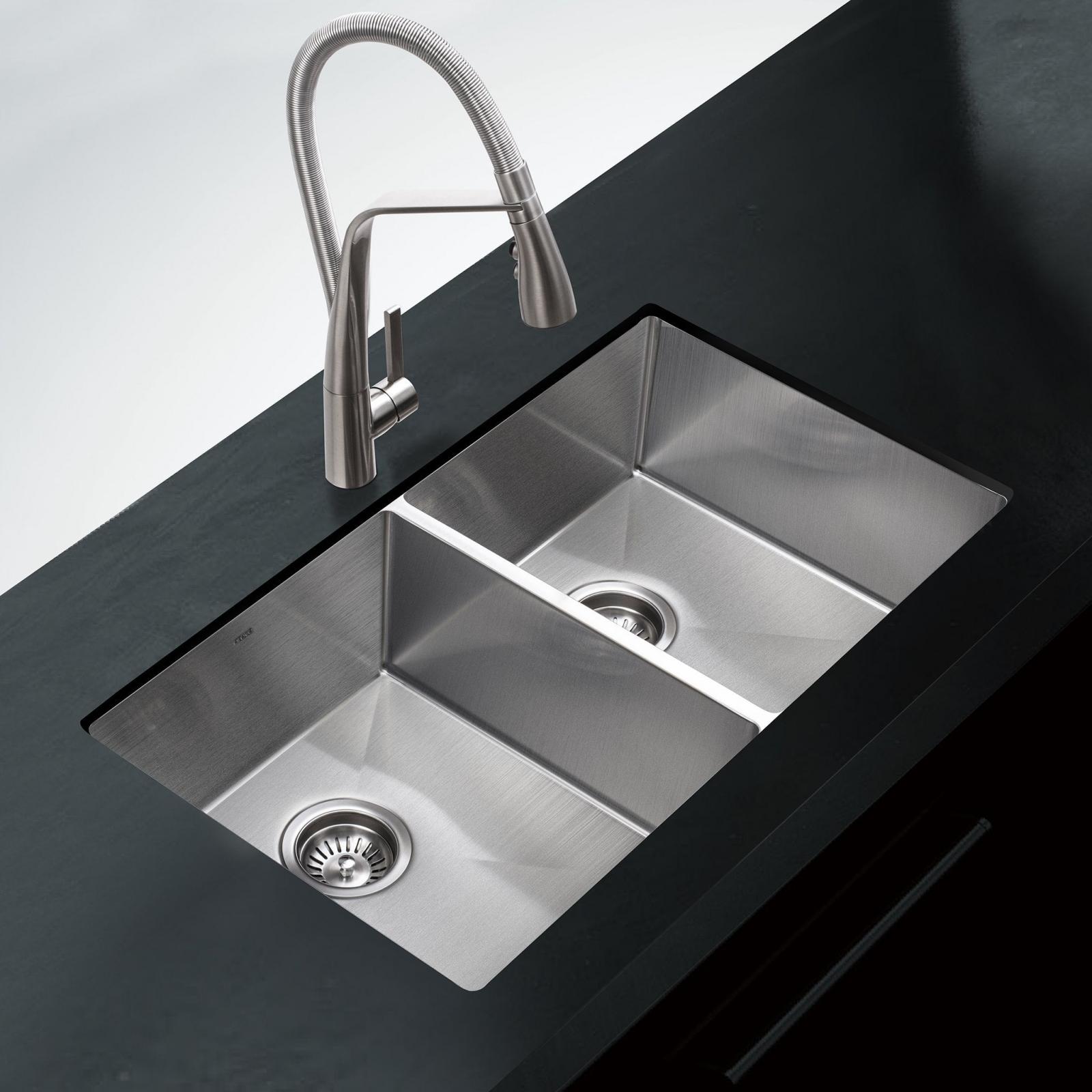 790x450mm Stainless Steel Kitchen Sink Double Square Basin