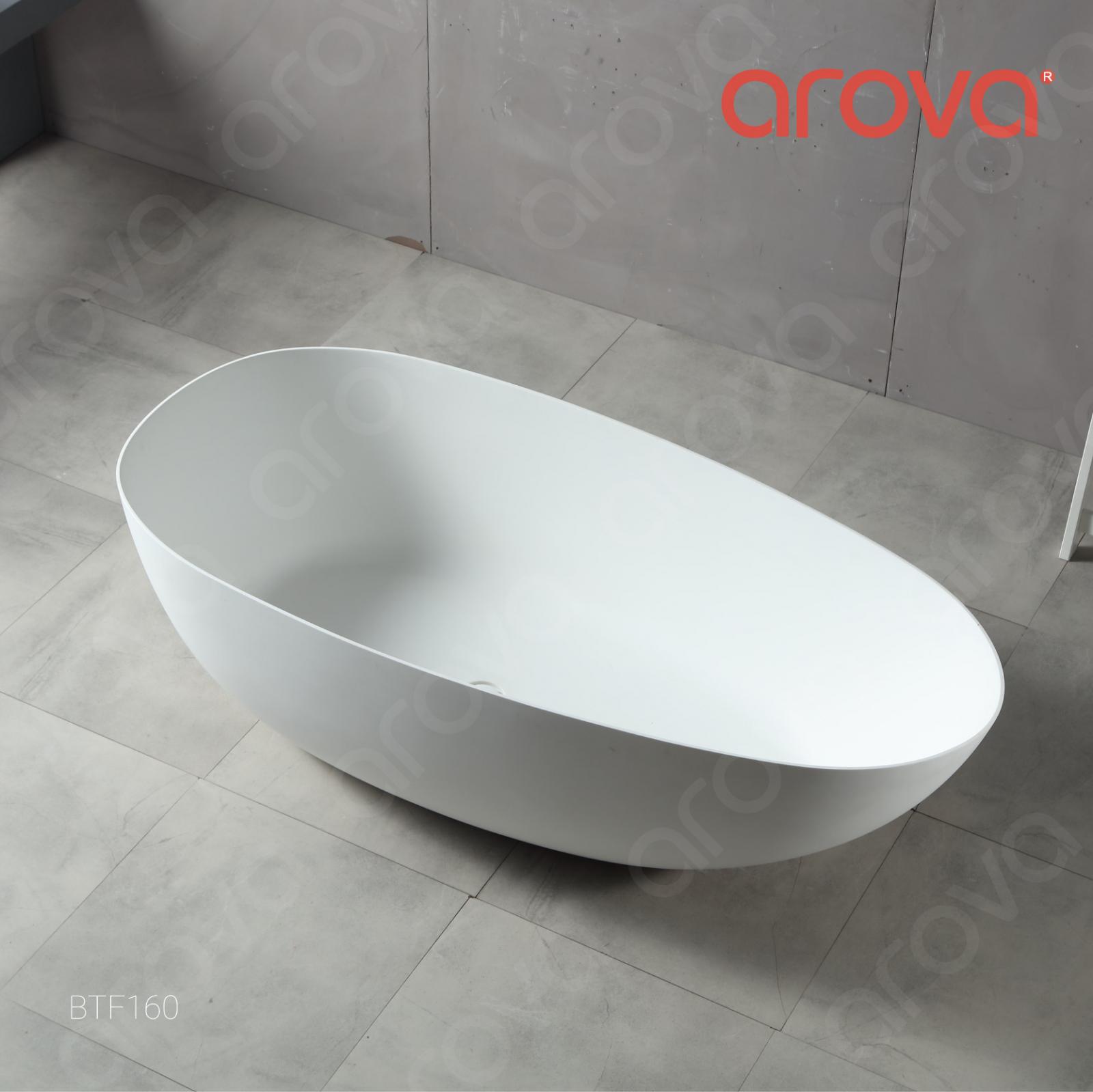 View Photo: RUBI Egg Shape Oval Freestanding Bath Gloss White