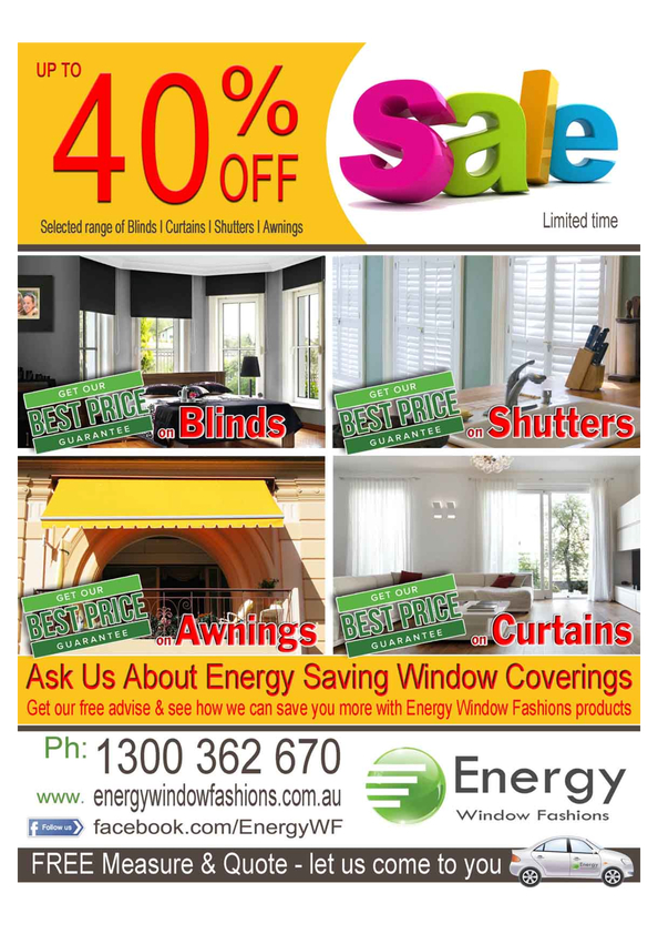 View Brochure: 40 % off on selected range