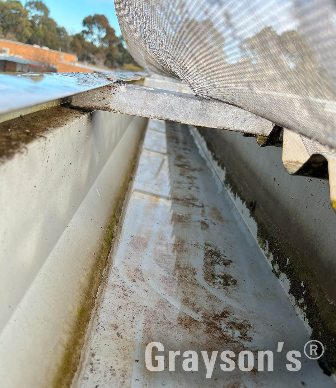 View Photo: Box Gutters with gutter guards just cleaned out