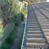 Concrete tiled roof with cleanest gutters