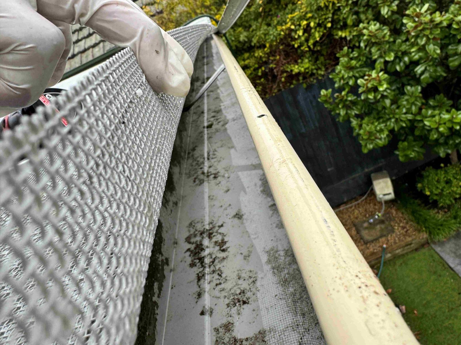 Clean out of gutter protection systems.