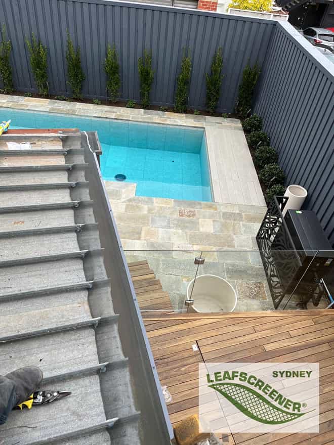 View Photo: LEAFSCREENER Sydney gutter guard near a pool.