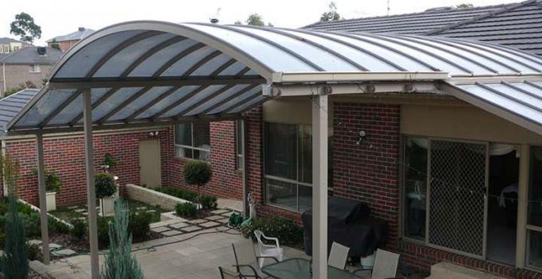 Polycarbonate verandah