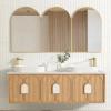 BALMORAL Wall Hung Vanity American Natural Oak