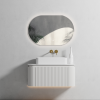 Waverton Wall Hung Curve Vanity Matte White